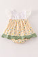 Yellow floral lace bubble