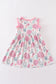 Pink Shell Embroidered Dress