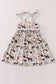 Beige farm strap dress