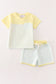 Blue stripe boy set