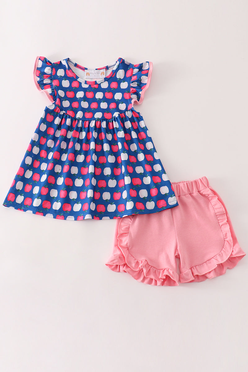 Apple print girl set