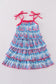 Blue sailboat serenade print mom&me dress