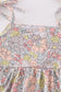 Sage pastel floral harmony girl gingham set