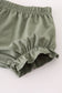 Green pumpkin ruffle baby set