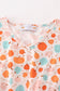 Orange pumpkin print mom dress