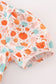 Orange pumpkin print mom dress