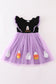 Purple halloween trick or treat ghost tutu sequin dress