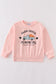 Pink farm fresh pumpkins girl top