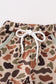 Sage camouflage deer applique pants set