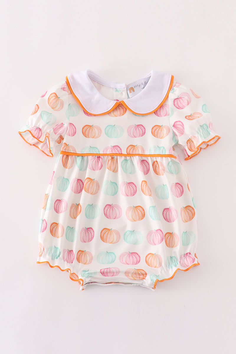 Pumpkin print girl bubble