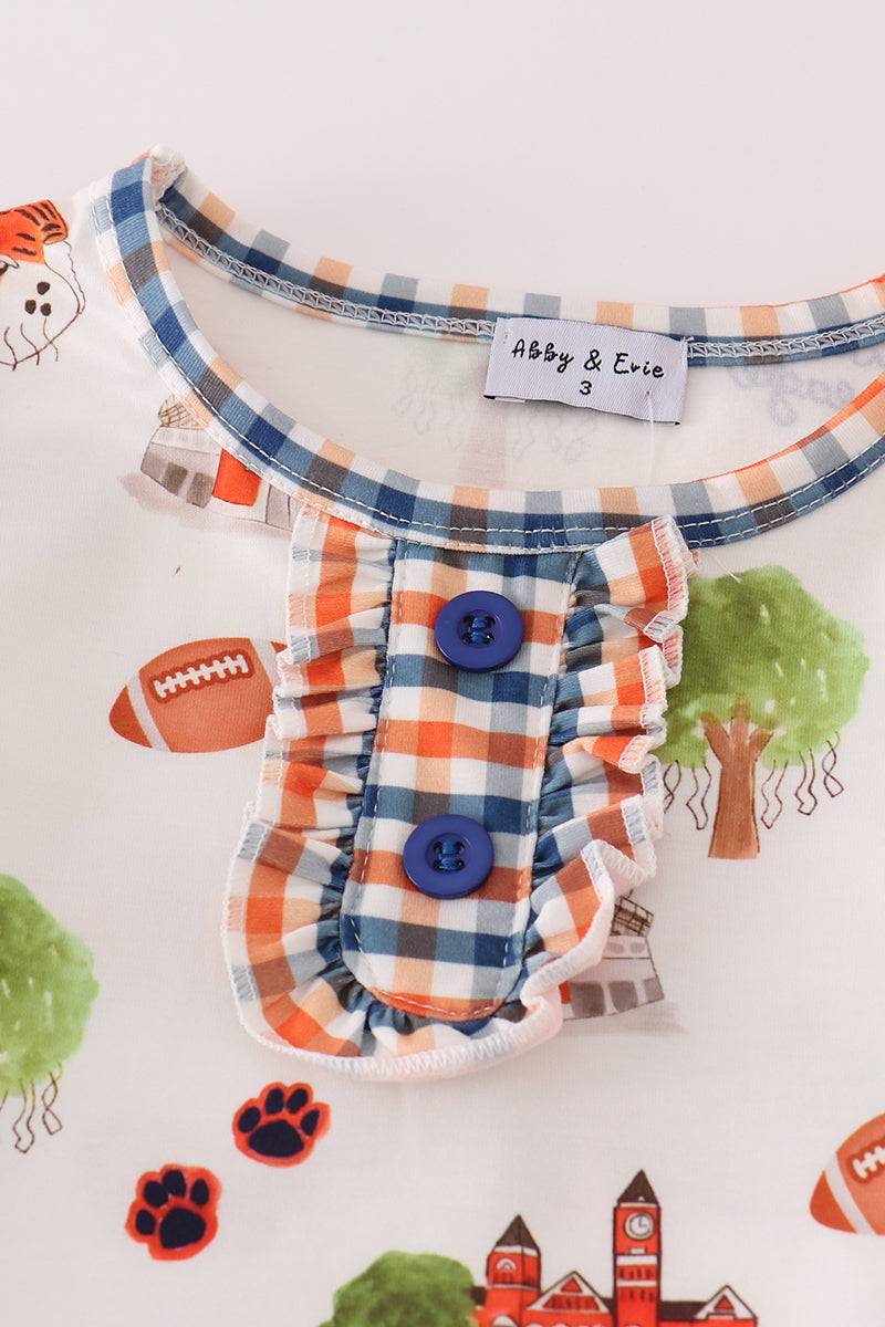 Auburn football tiger girl pajamas set