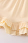 Cream ruffle girl dress