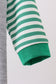 Green tree tractor applique stripe romper
