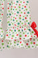Green santa claus applique ruffle pants set