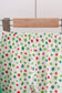 Green santa claus applique ruffle pants set