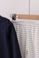 Navy christmas santa claus embroidery stripe pants set