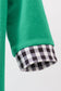 Green santa claus applique romper