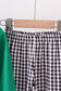 Green santa claus applique pants set