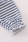Navy stripe deer embroidery bloomer set