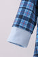 Navy nativity embroidery plaid bubble