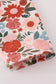 Fox embroidery floral print pants set