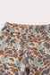 Green camouflage cow tractor applique pants set