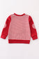 Maroon stripe thanksgiving turkey french knot boy top