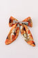 Pumpkin print hair sailor bow