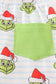 Green stripe christmas grinch unisex pajamas set