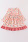 Red christmas candy cane zipper girl dress