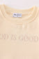 Cream god is good embroidery mom&me fleece sweatshirt