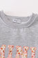 Gray MAMA&MINI applique fleece mom&me sweatshirt