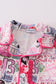 Pink music fan print girl pajamas set