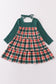 Forest merry christmas plaid mom&me dress