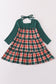 Forest merry christmas plaid mom&me dress