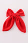 Red velvet girl hair sailor bow