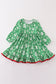 Green christmas tree ruffle dress