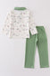 Sage duck print boy set