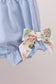 Blue nutcracker embroidery bloomer set