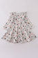 Sage ruffle dress
