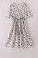 Sage bow tie mom dress