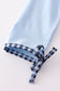 Blue believe embroidery dress