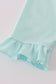 Blue GOIN TO THE ZOO embroidery ruffle pants set