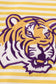 Yellow tiger embroidery LSU boy bubble