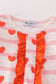 Valentine heart print girl romper