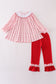 Valentine's day heart embroidery girl set