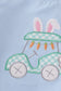 Blue golf easter applique boy set