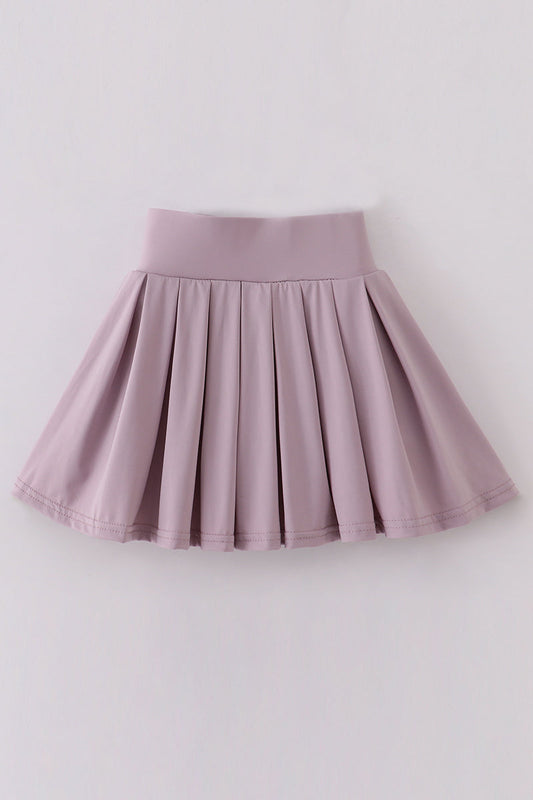 Purple yoga fabric girl skorts