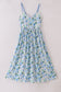 Tranquil garden print mom dress