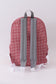 Red Alabama embroidery gingham ruffle backpack